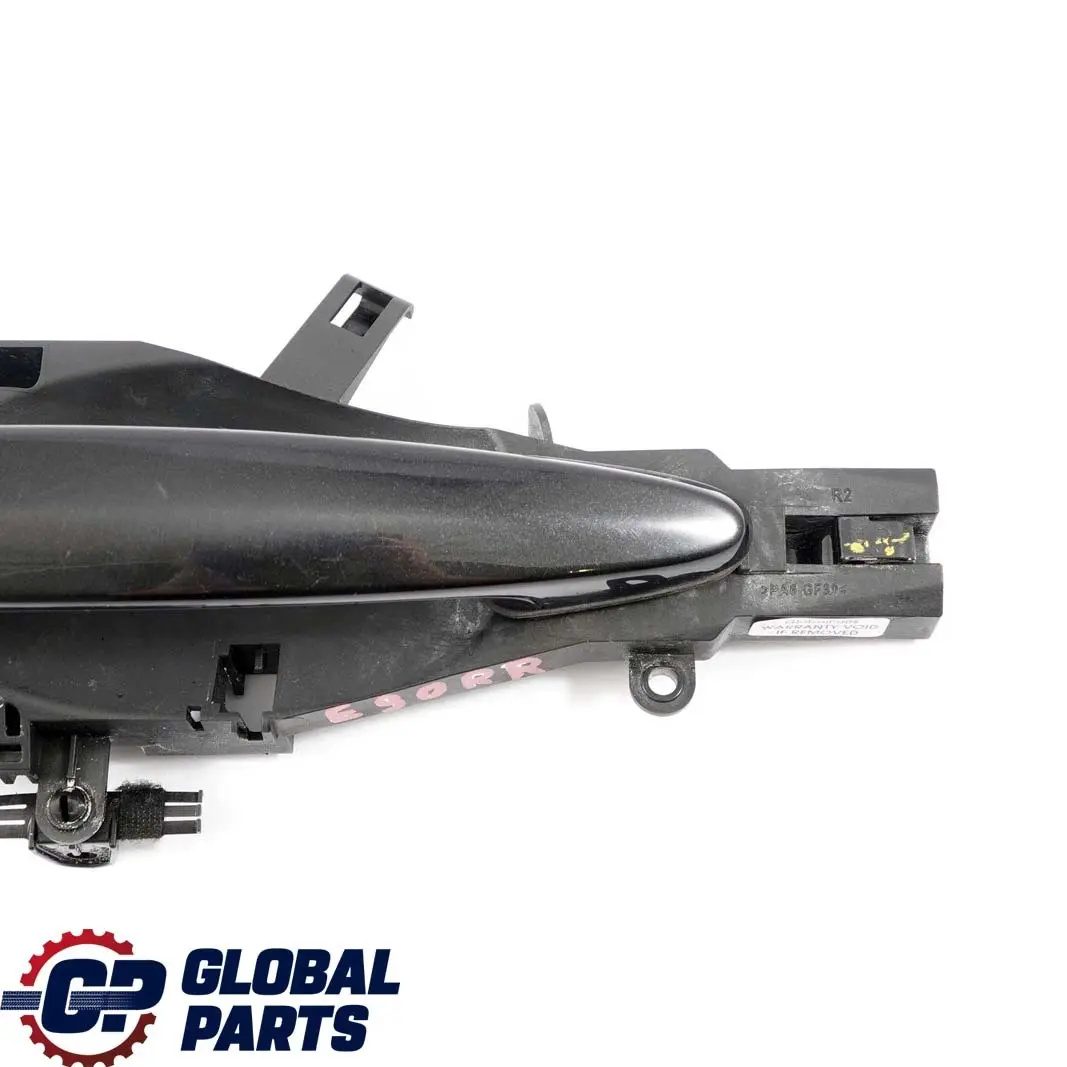 BMW 3 Series E90 E91 LCI Complete Rear Left Grab Handle N/S Black Sapphire 475 - SKU 7060299-BS - Part number 51227060299 51210445183