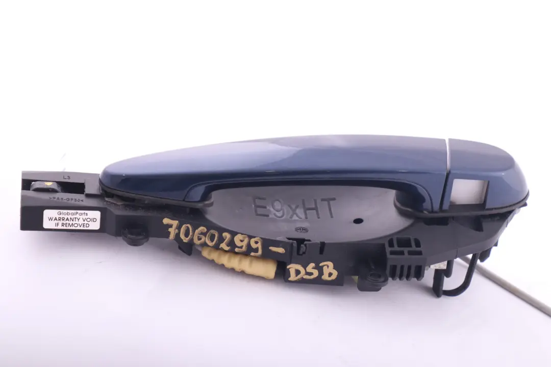 BMW 3 Series E90 E91 Complete Rear Left Grab Handle N/S Tiefseeblau Blue - SKU 7060299-DSB - Part number 7060299