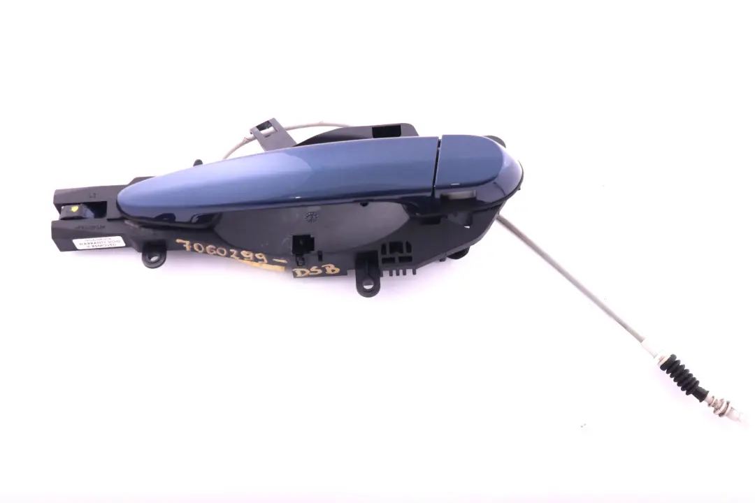 Complete Rear Left Grab Handle N/S Tiefseeblau Blue to BMW 3 Series E90 E91 with Part number 7060299 BMW 3 Series E90 E91 Complete Rear Left Grab Handle N/S Tiefseeblau Blue - SKU 7060299-DSB - Part number 7060299