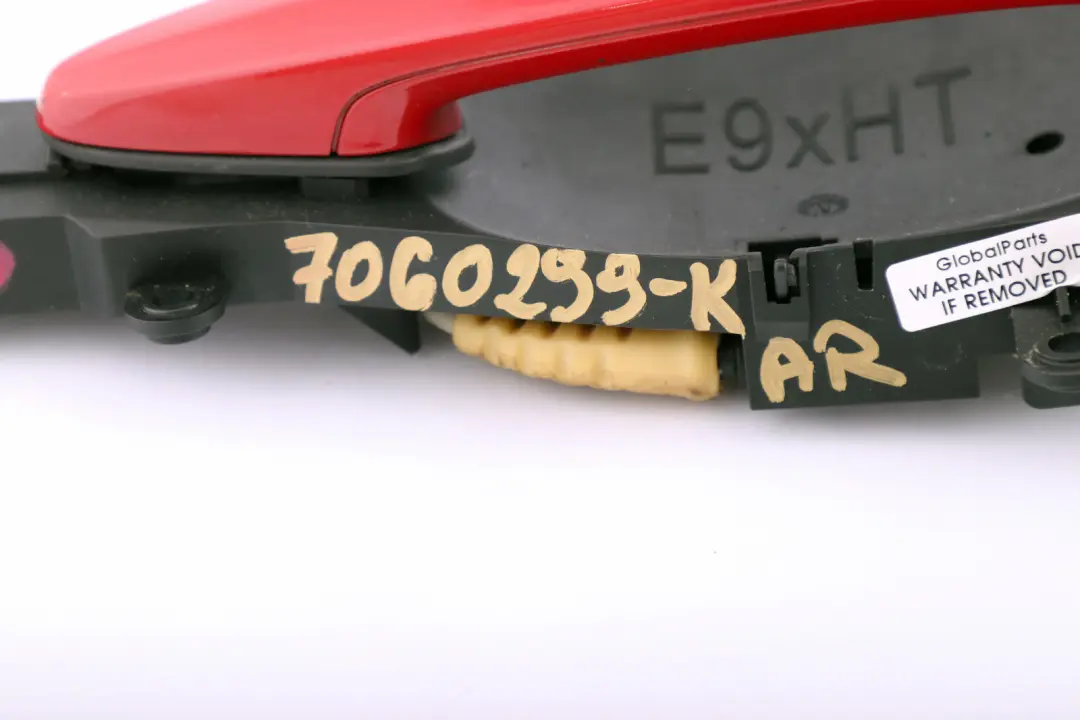 Complete Rear Left Grab Handle N/S Karmesinrot Crimson Red to BMW 3 Series E90 E91 with Part number 7060299 BMW 3 Series E90 E91 Complete Rear Left Grab Handle N/S Karmesinrot Crimson Red - SKU 7060299-KAR - Part number 7060299