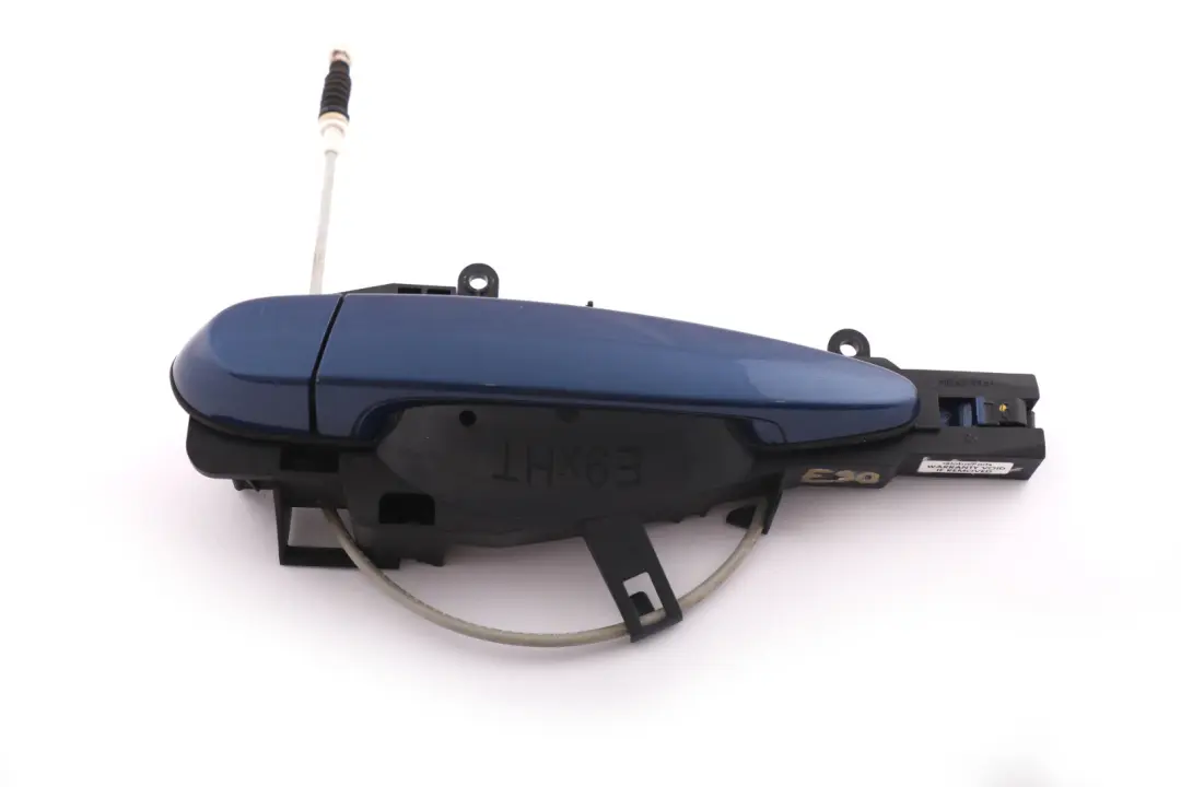 Asidero Trasero Izquierdo Completo Le Mans Blau Azul para BMW E90 E91 con número de pieza 7060299 BMW E90 E91 Asidero Trasero Izquierdo Completo Le Mans Blau Azul - SKU 7060299-LMB - Número de pieza 7060299