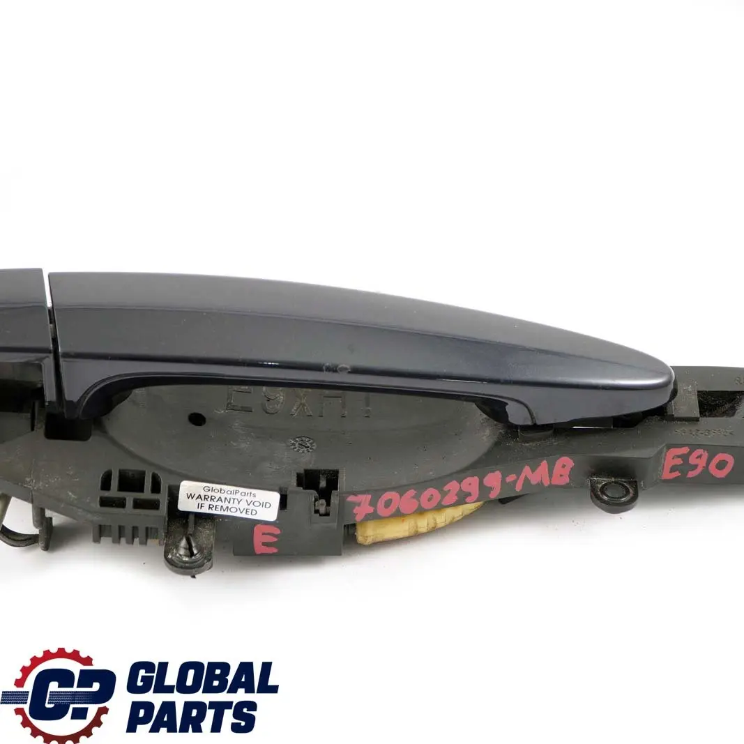 Complete Rear Right Grab Handle O/S Monacoblau Blue A35 to BMW 3 Series E90 E91 with Part number 7060299 BMW 3 Series E90 E91 Complete Rear Right Grab Handle O/S Monacoblau Blue A35 - SKU 7060299-MB - Part number 7060299