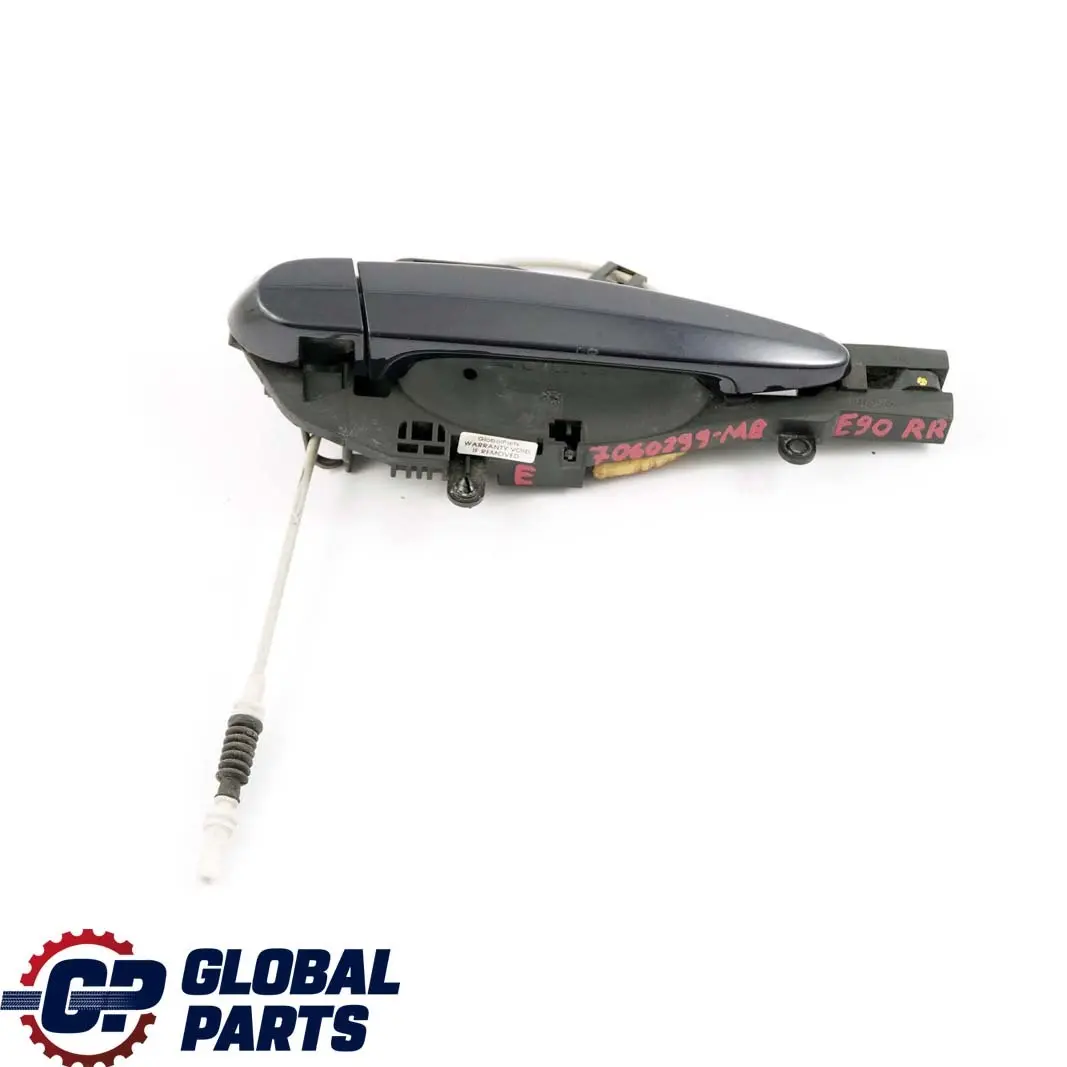 Asidero Trasero Derecho Completo Monacoblau Azul A35 para BMW E90 E91 con número de pieza 7060299 BMW E90 E91 Asidero Trasero Derecho Completo Monacoblau Azul A35 - SKU 7060299-MB - Número de pieza 7060299