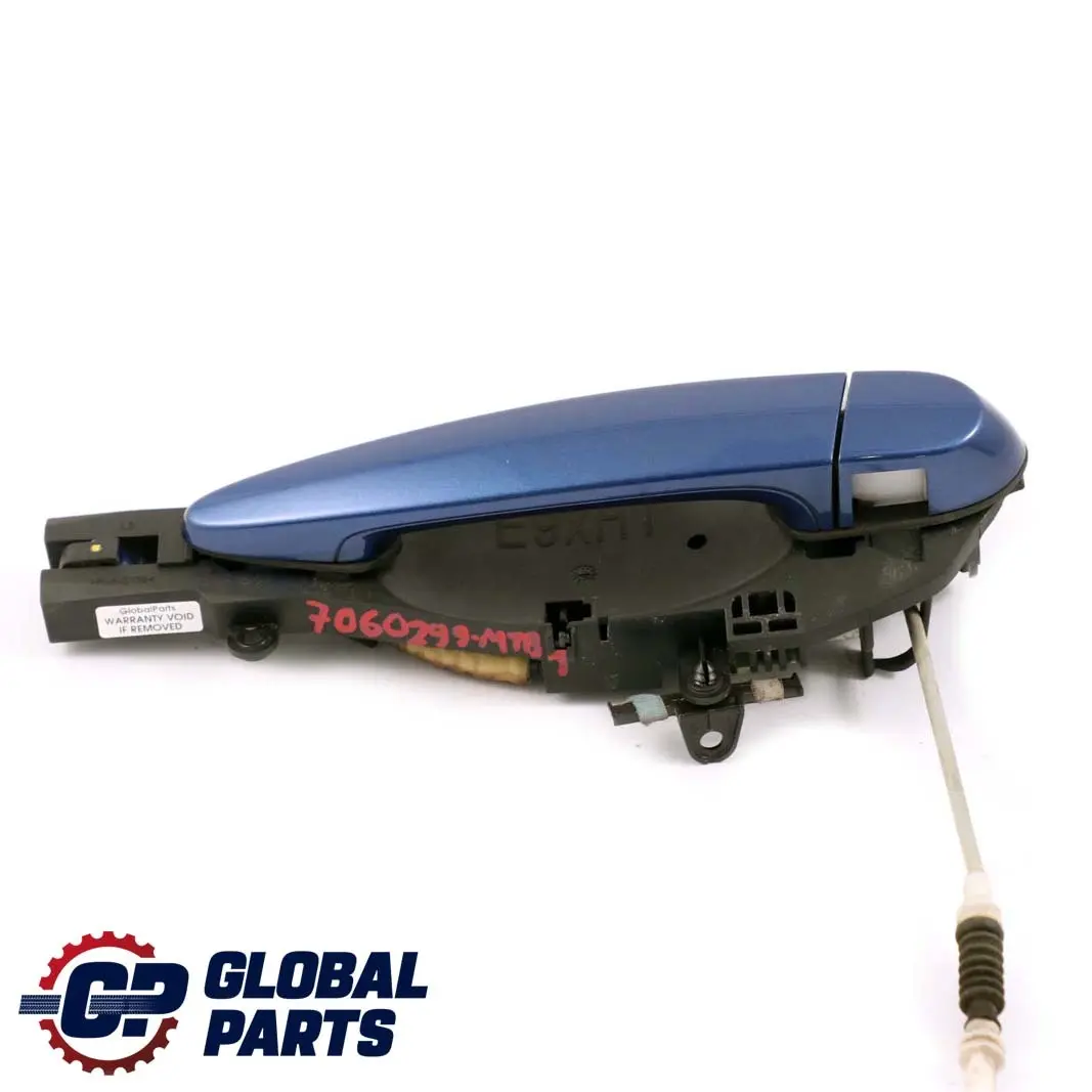 BMW 3 Series 1 E90 E91 Grab Handle Left Door Rear N/S Montegoblau Montego Blue - SKU 7060299-MTB1 - Part number 7060299