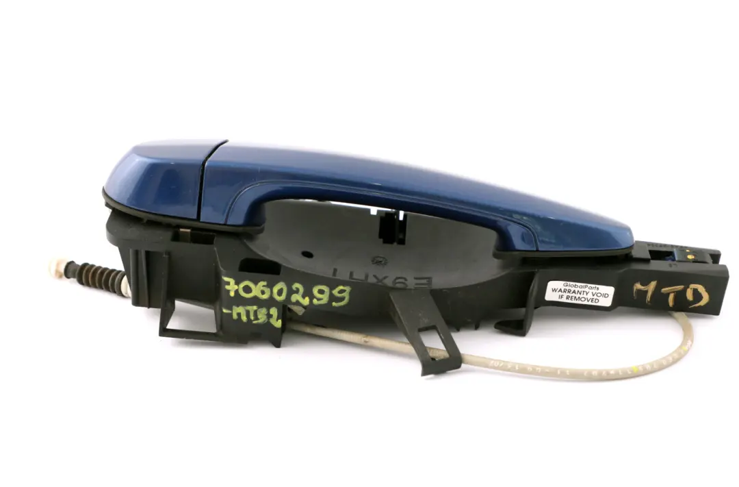 BMW E90 E91 Completa Maniglia Porta Posteriore Sinistra Montegoblau Blu - SKU 7060299-MTB2 - Numero di parte 7060299