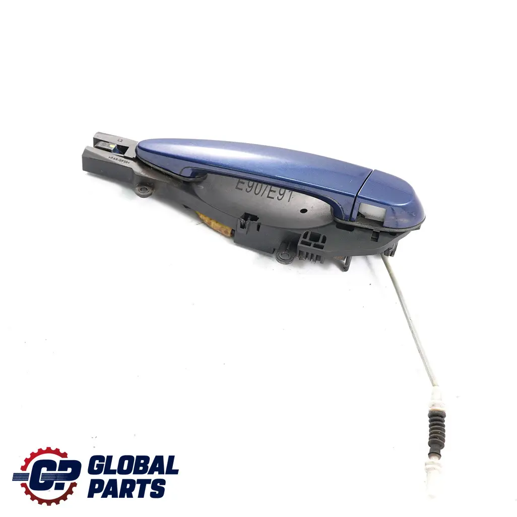 BMW 3 E90 E91 Poignee Porte Arriere Gauche Bleu Mystique Metallique A07 Bleu - SKU 7060299-MYS1 - Numéro de pièce 7060299