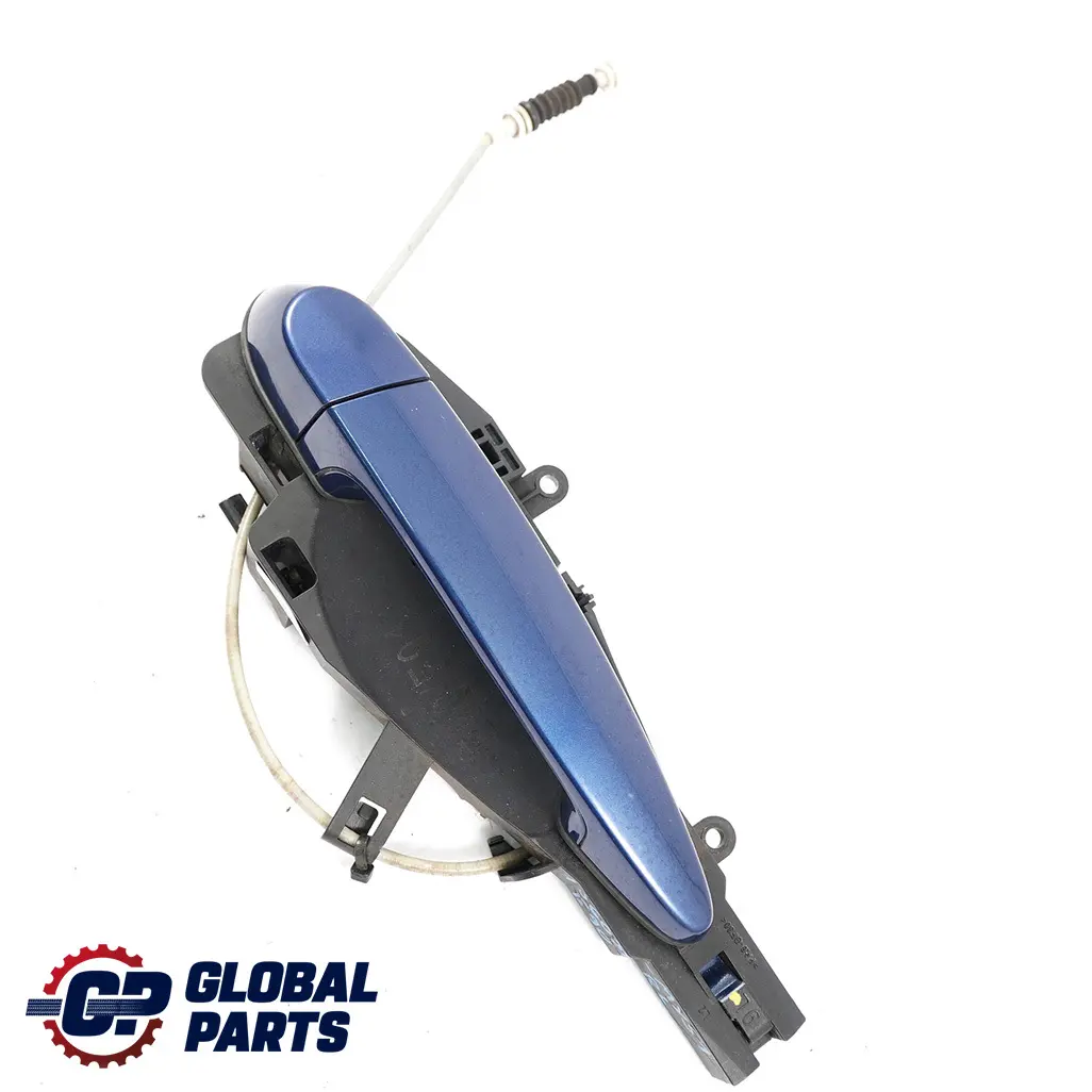 BMW 3 E90 E91 1 Grab Handle Left Door Rear N/S Mysticblau Mystic Blue A07 - SKU 7060299-MYS1 - Part number 7060299