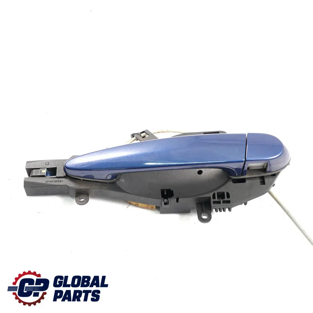 BMW 3 E90 E91 1 Grab Handle Left Door Rear N/S Mysticblau Mystic Blue A07 - SKU 7060299-MYS1 - Part number 7060299