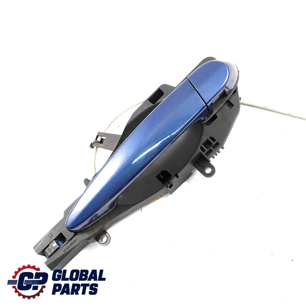 BMW 3 E90 E91 1 Grab Handle Left Door Rear N/S Mysticblau Mystic Blue A07 - SKU 7060299-MYS1 - Part number 7060299