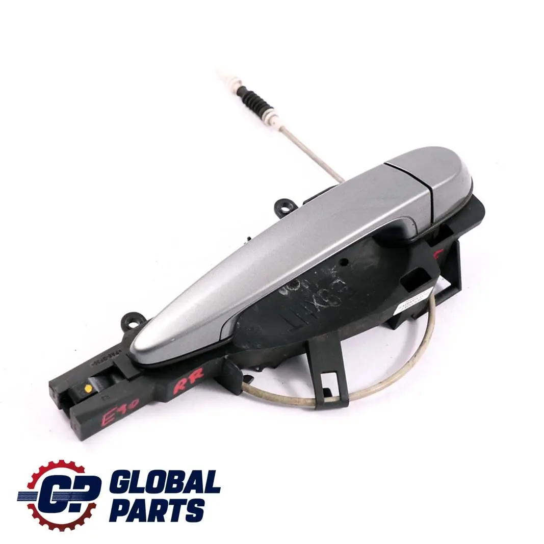 Complete Rear Right Handle Grab O/S Spacegrau Grey to BMW 3 Series E90 E91 with Part number 7060299 BMW 3 Series E90 E91 Complete Rear Right Handle Grab O/S Spacegrau Grey - SKU 7060299-SCG - Part number 7060299