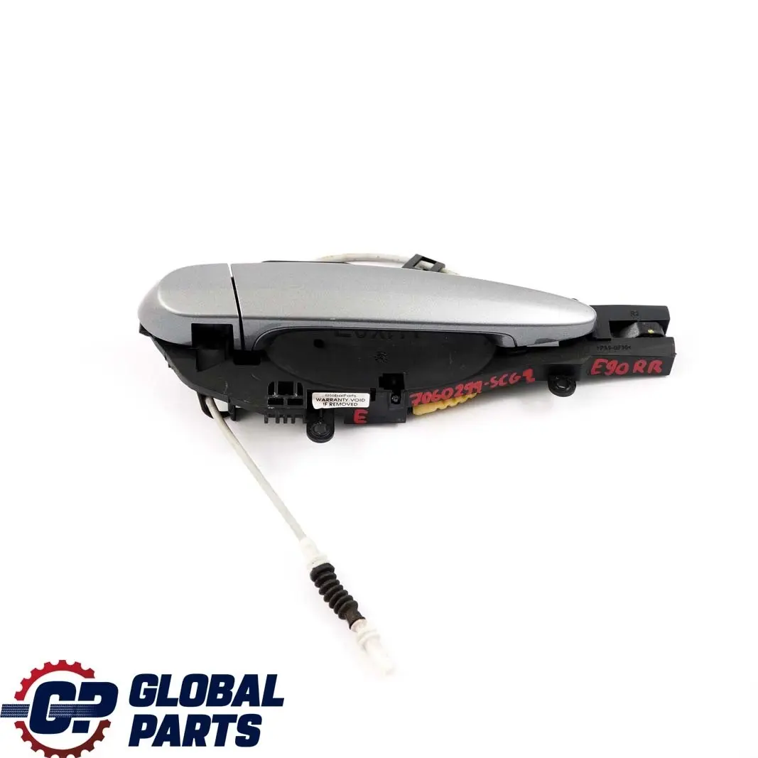 Mango trasero derecho completo Spacegrau Gris A52 para BMW E90 E91 2 con número de pieza 7060299 BMW E90 E91 2 Mango trasero derecho completo Spacegrau Gris A52 - SKU 7060299-SCG2 - Número de pieza 7060299