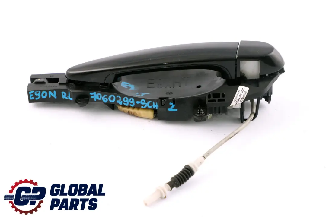  @BMW 3 Series E90 E91 Complete Rear Left Handle Grab N/S Schwarz 2 Black 668 - SKU 7060299-SCH2 - Part number 7060299
