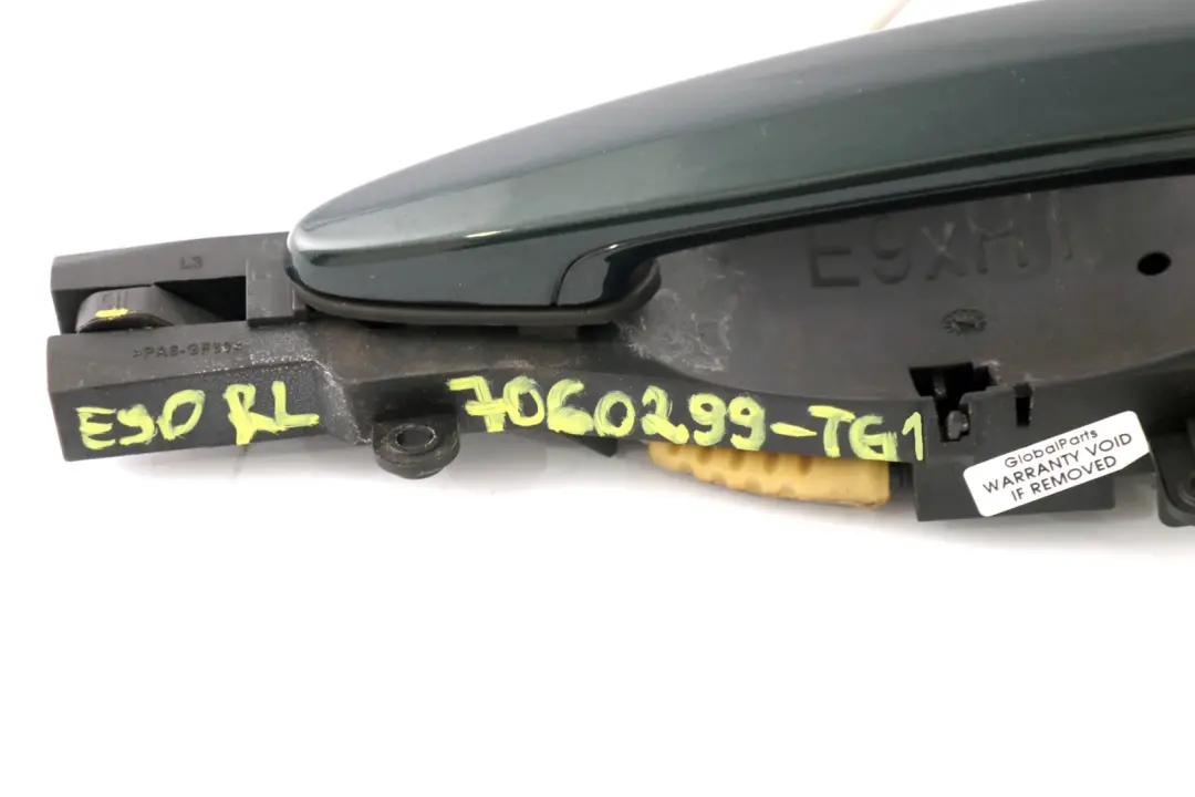 BMW 3er 1 E90 E91 Kompletter hinterer Haltegriff links Tiefgruen Metallic A43 - SKU 7060299-TG1 - Teilenummer 7060299