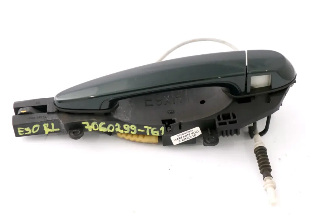BMW 3 Series 1 E90 E91 Complete Rear Left Grab Handle N/S Tiefgruen Deep Green - SKU 7060299-TG1 - Part number 7060299