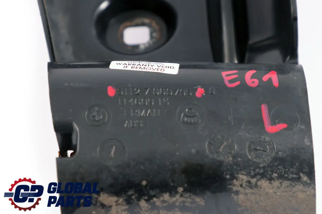 Mocowanie Ślizg Uchwyt Zderzaka Lewy Tył do BMW E61 o numerze 7060795 BMW E61 Mocowanie Ślizg Uchwyt Zderzaka Lewy Tył - SKU 7060795 - Numer Części 7060795