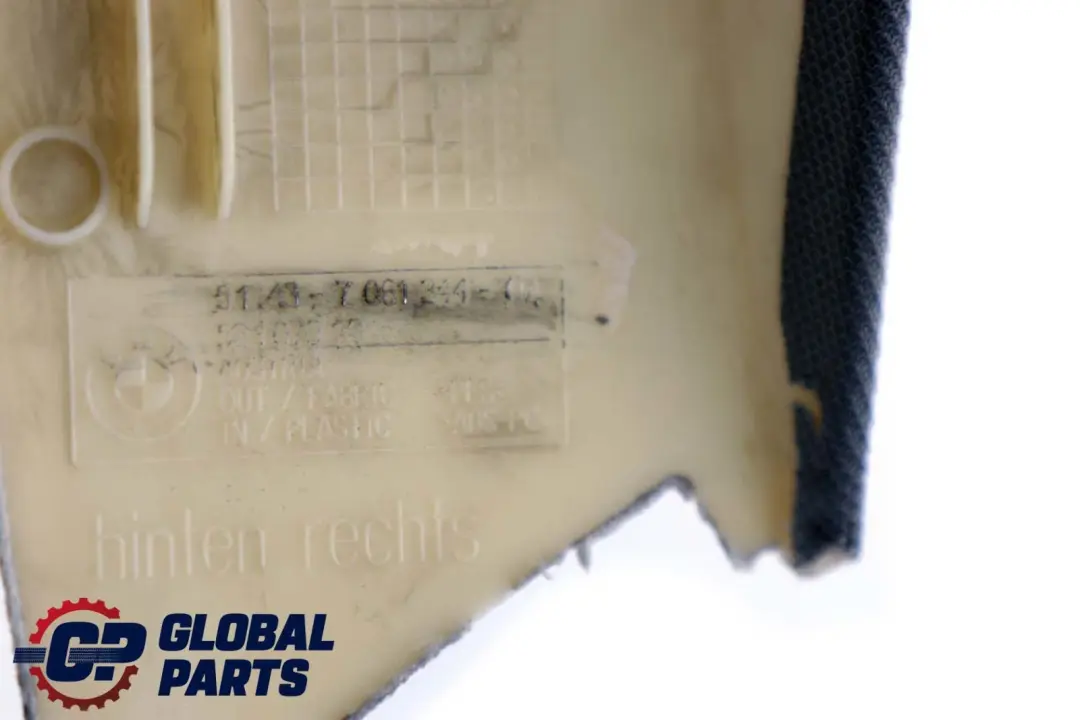 *BMW 5 er E61 LCi Verkleidung C-Säule Hinten Rechts Himmelgrau Grau für mit Teilenummer 51437061544 *BMW 5 er E61 LCi Verkleidung C-Säule Hinten Rechts Himmelgrau Grau - SKU 7061344 - Teilenummer 51437061544