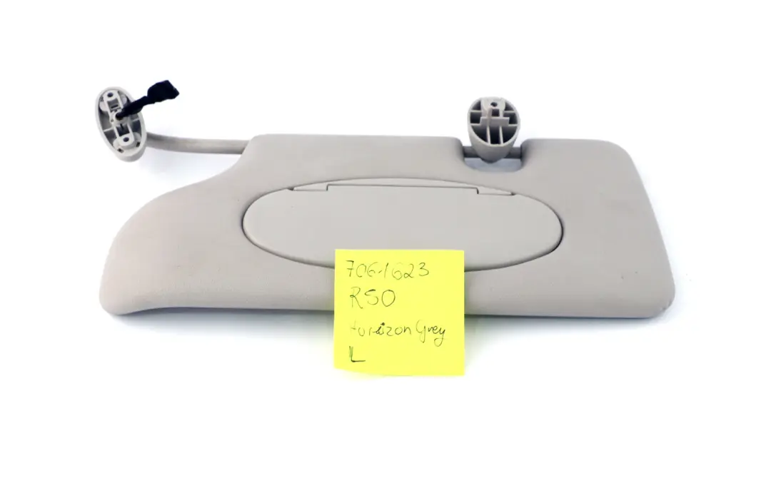 Mini Cooper R50 R53 Sun Visor Mirror Illuminated Left N/S Horizon Grey - SKU 7061623 - Part number 7061623