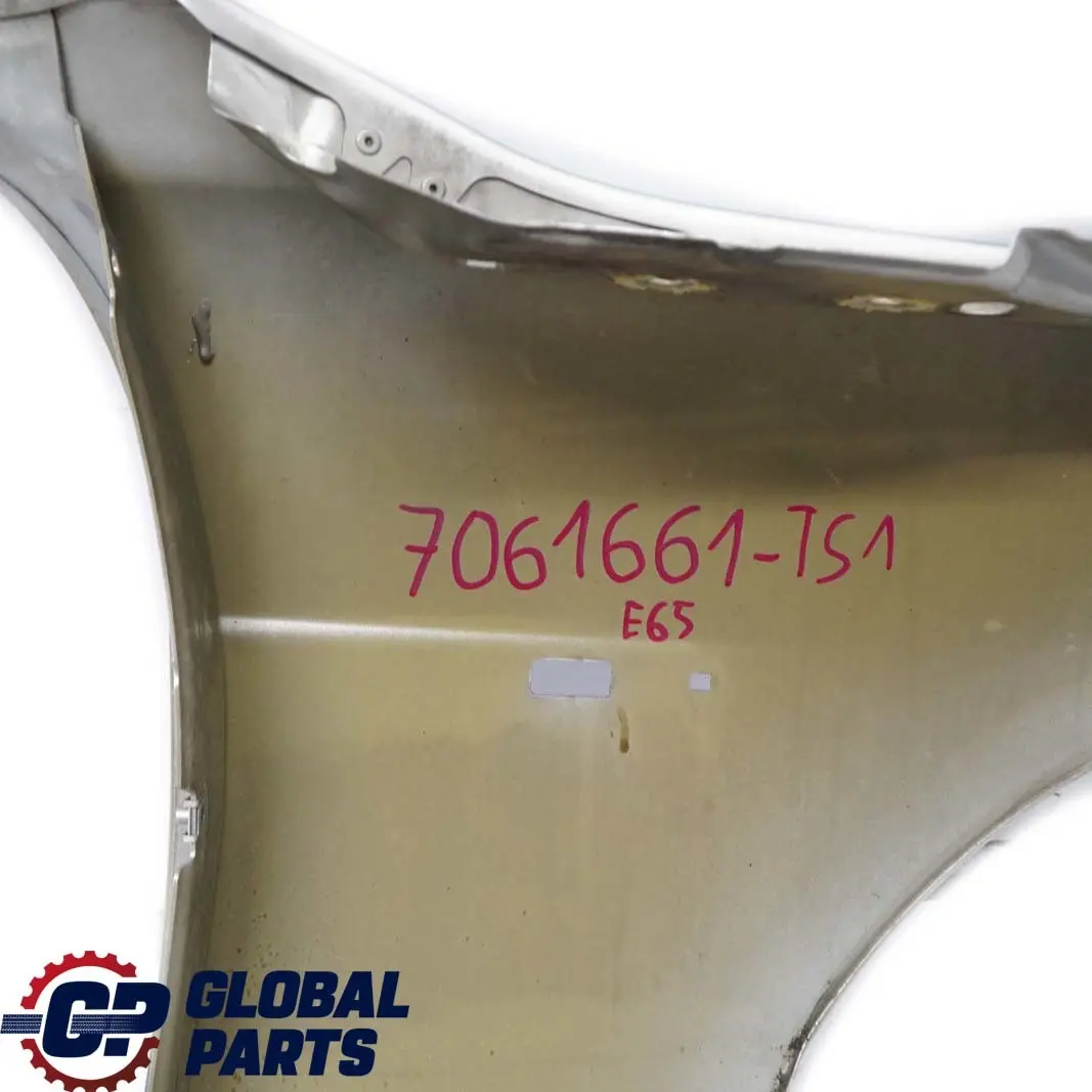 BMW 7 E65 E66 Panneau Laterale a L'Avant Gauche Garde-Boue Argent Titane - 354 - SKU 7061661-TS1 - Numéro de pièce 7061661