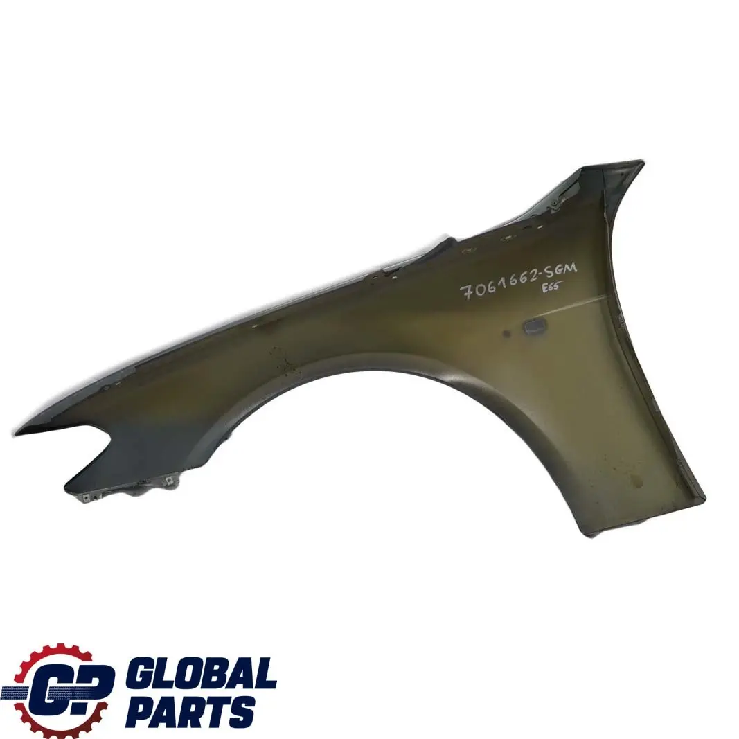 BMW E65 E66 Pareti Anteriore Destro Parafango Schiefergruen Verde - 449 - SKU 7061662-SGM - Numero di parte 7061662