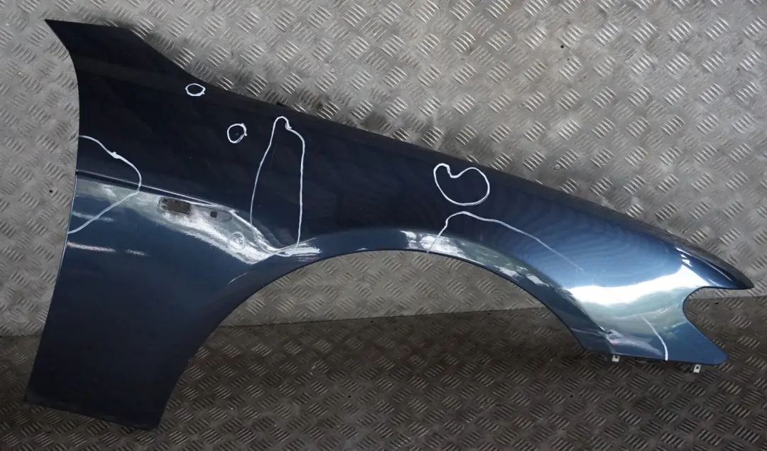 BMW 7 Series E65 E66 Side Panel Wing Front Right O/S Toledoblau Toledo Blue - SKU 7061662-TDB - Part number 7061662