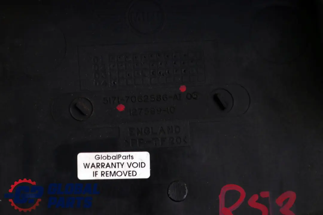 Mini Cooper One R52 R53 Panel Frontal Particion Izquierda - SKU 7062586 - Número de pieza 7062586