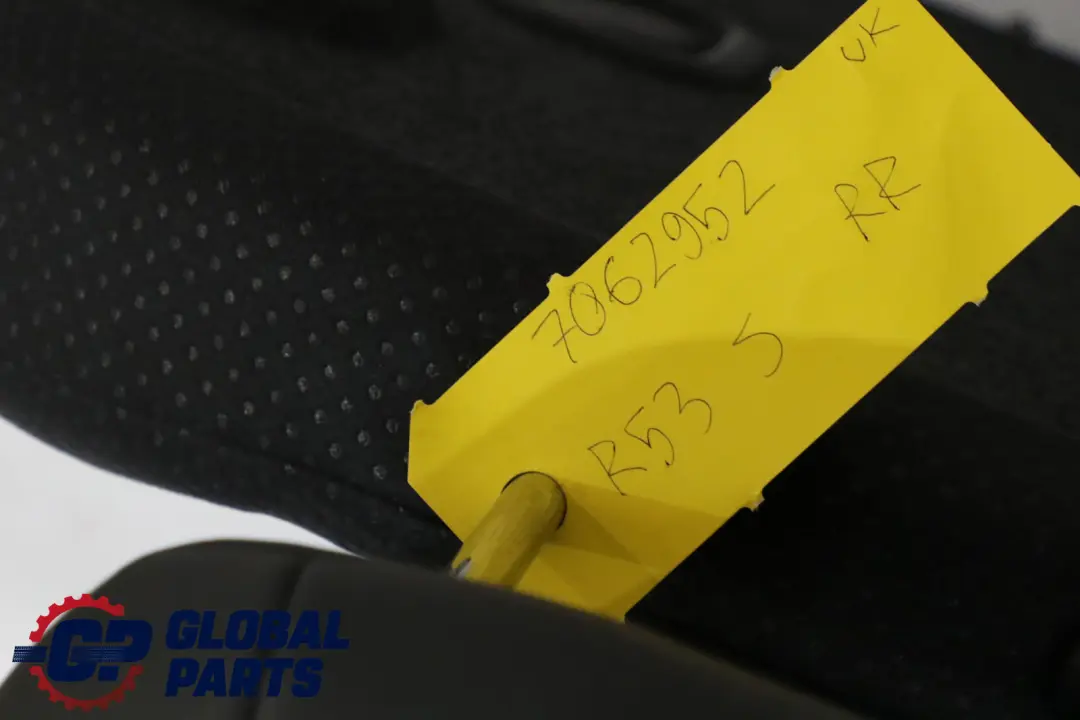 Right O/S Backrest Cover Half Leather Satellite to BMW Mini Cooper S R53 Rear Seat with Part number 7062952 BMW Mini Cooper S R53 Rear Seat Right O/S Backrest Cover Half Leather Satellite - SKU 7062952 - Part number 7062952