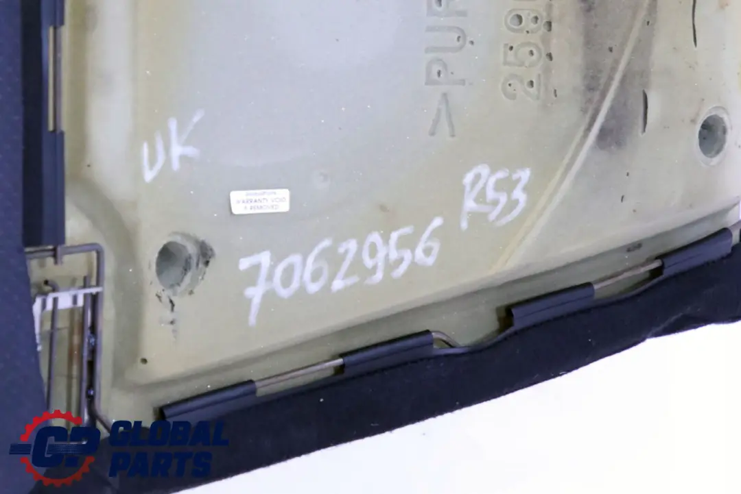 Kanapa Tył Tylna Siedzisko Dół Półskóra do MINI R53 S o numerze 7062956 MINI R53 S Kanapa Tył Tylna Siedzisko Dół Półskóra - SKU 7062956 - Numer Części 7062956