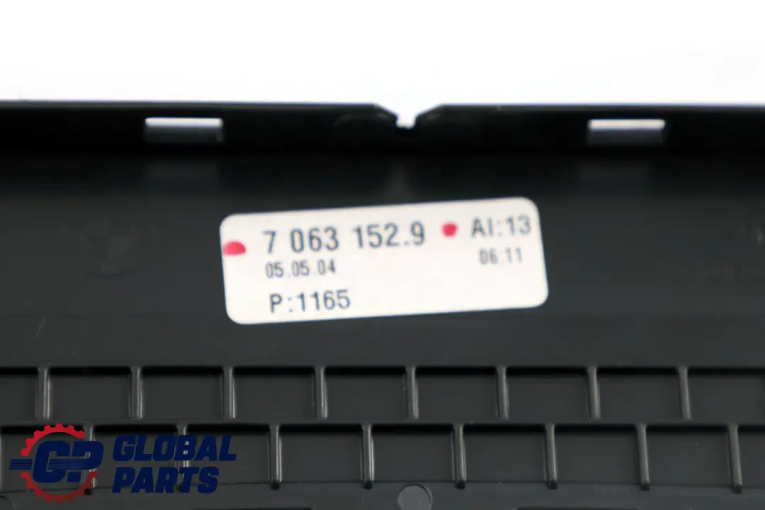BMW 5 Series E60 E61 Center Radio Cover Dashboard Trim Panel Black - SKU 7063152 - Part number 7063151