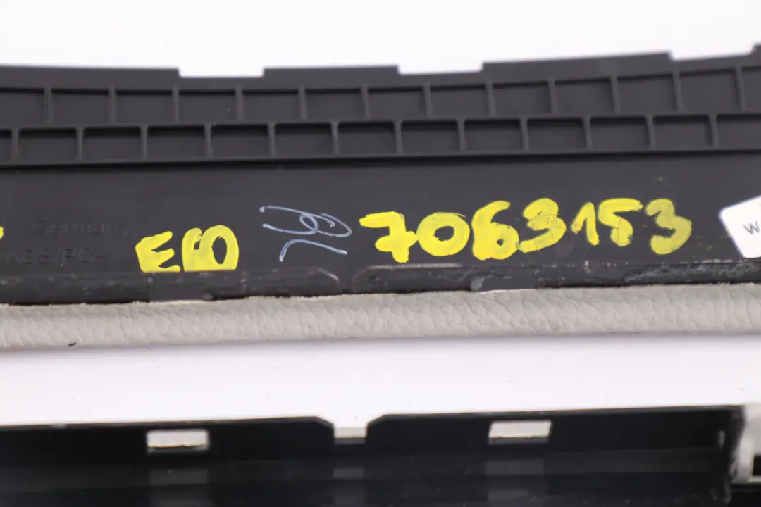 BMW 5 Series E60 E61 Center Radio Cover Dashboard Trim Panel Grey - SKU 7063153 - Part number 7063151