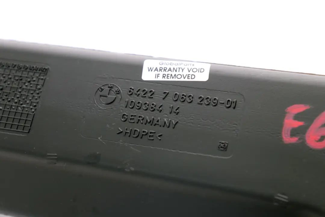 BMW E60 E61 LCI Conduit d'air de chauffage gauche Pièce - SKU 7063239 - Numéro de pièce 7063239