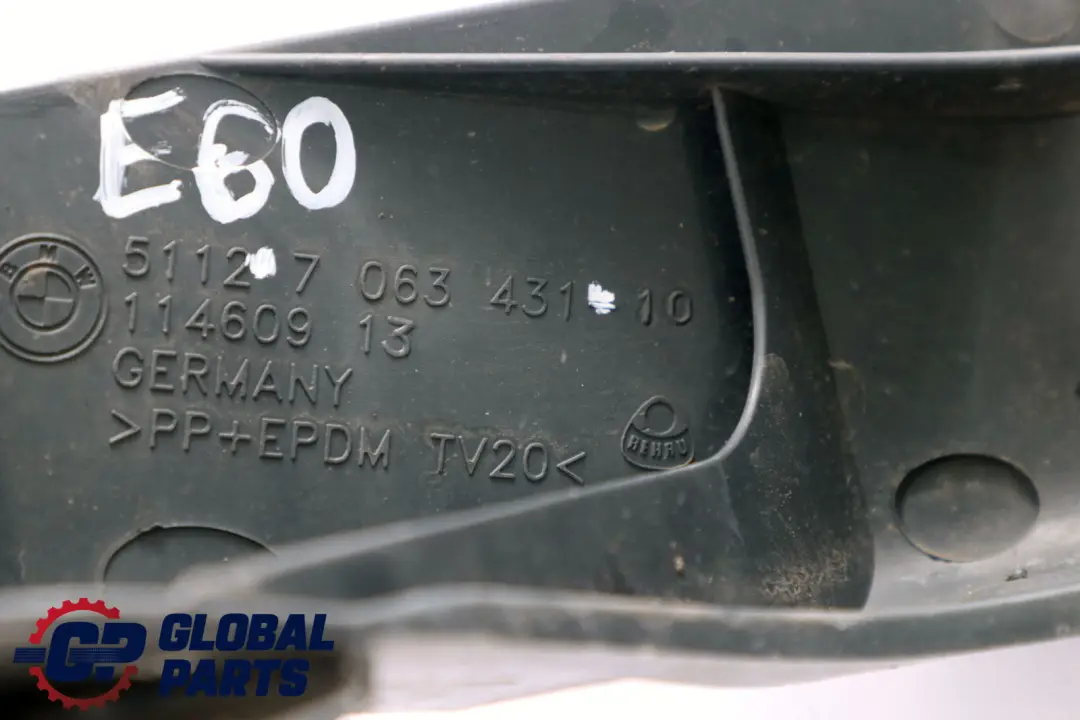 Führung Unten Mitte für BMW 5 er E60 E61 mit Teilenummer 7063431 BMW 5 er E60 E61 Führung Unten Mitte - SKU 7063431 - Teilenummer 7063431