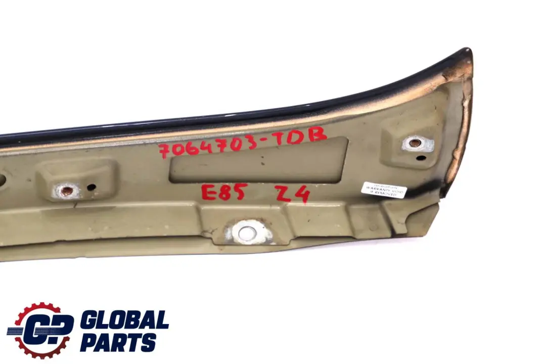 BMW Z4 E85 Rear Window Frame Trim Panel Cover Toledoblau Toledo Blue - 482 - SKU 7064703-TDB - Part number 7064703