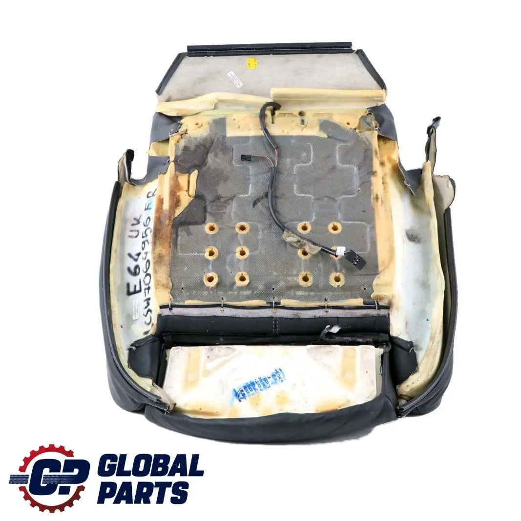 Front Right O/S Sport Seat Cover Black Leather to BMW 6 E64 Convertible with Part number 7064956 BMW 6 E64 Convertible Front Right O/S Sport Seat Cover Black Leather - SKU 7064956 - Part number 7064956