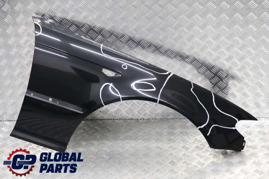 Front Right O/S Side Panel Fender Wing Black Sapphire to BMW 3 E46 Coupe Cabrio with Part number 7065264 BMW 3 E46 Coupe Cabrio Front Right O/S Side Panel Fender Wing Black Sapphire - SKU 7065264-BS - Part number 7065264