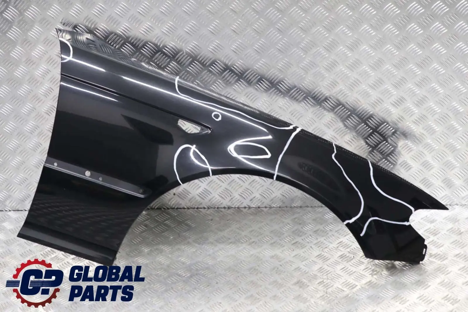 BMW 3 E46 Coupe Cabrio Front Right O/S Side Panel Fender Wing Black Sapphire