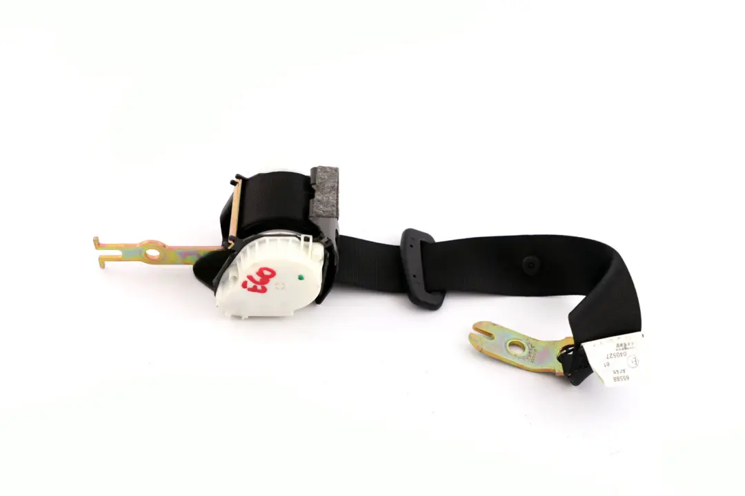 Upper Seat Belt Rear Right Left O/N/S Black to BMW 5 Series E60 with Part number 7065883 BMW 5 Series E60 Upper Seat Belt Rear Right Left O/N/S Black - SKU 7065883 - Part number 7065883