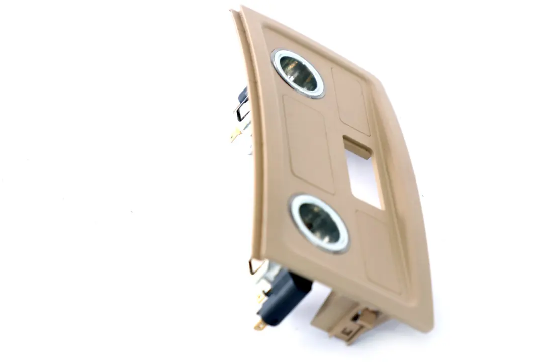 BMW 5 Series E60 E61 Rear Centre Console Cigarette Lighter Trim Beige - SKU 7066363 - Part number 9117366