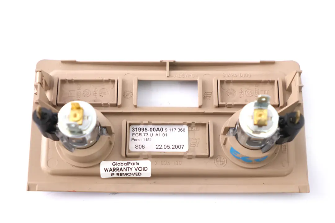 BMW 5 Series E60 E61 Rear Centre Console Cigarette Lighter Trim Beige - SKU 7066363 - Part number 9117366
