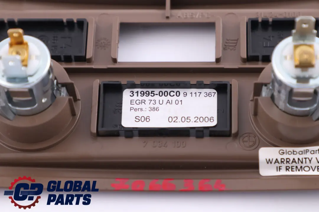 Centre Console Cigarette Lighter Trim Trüffelbraun to BMW 5 Series E60 E61 Rear with Part number 7066364 BMW 5 Series E60 E61 Rear Centre Console Cigarette Lighter Trim Trüffelbraun - SKU 7066364 - Part number 7066364