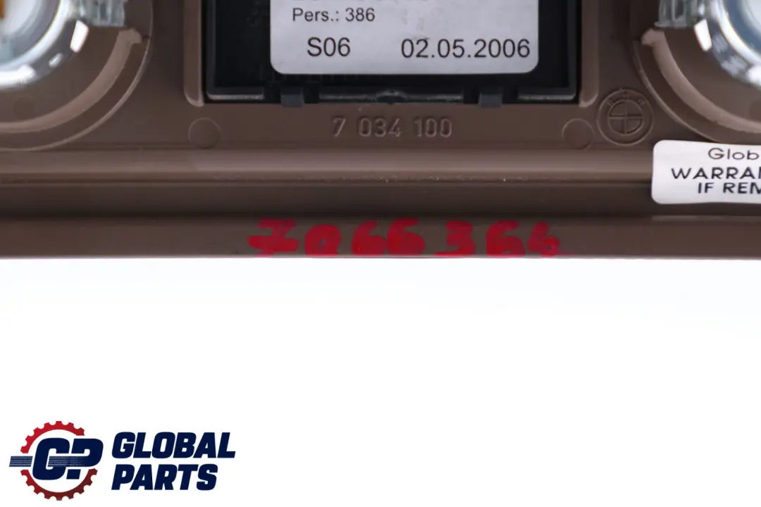 Centre Console Cigarette Lighter Trim Trüffelbraun to BMW 5 Series E60 E61 Rear with Part number 7066364 BMW 5 Series E60 E61 Rear Centre Console Cigarette Lighter Trim Trüffelbraun - SKU 7066364 - Part number 7066364