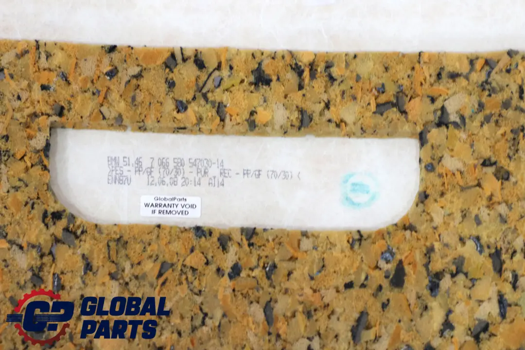 Window Parcel Shelf Trim Panel Black Anthracite to BMW 5 Series 2 E60 Rear with Part number 7066580 BMW 5 Series 2 E60 Rear Window Parcel Shelf Trim Panel Black Anthracite - SKU 7066580-2 - Part number 7066580