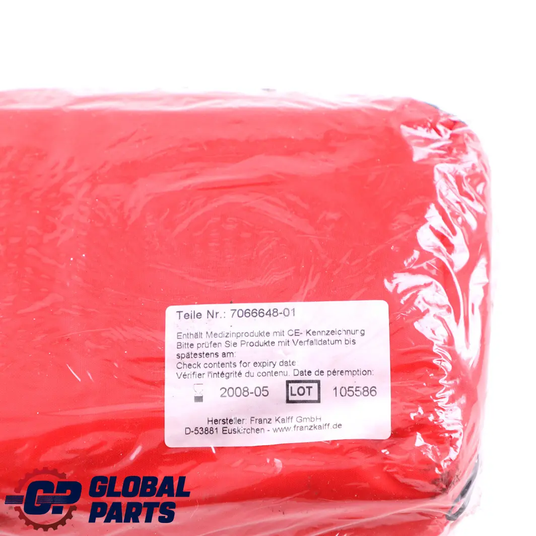  *BMW Universal Erste Hilfe Set Tasche Rot Red - SKU 7066648-1 - Teilenummer 7066648