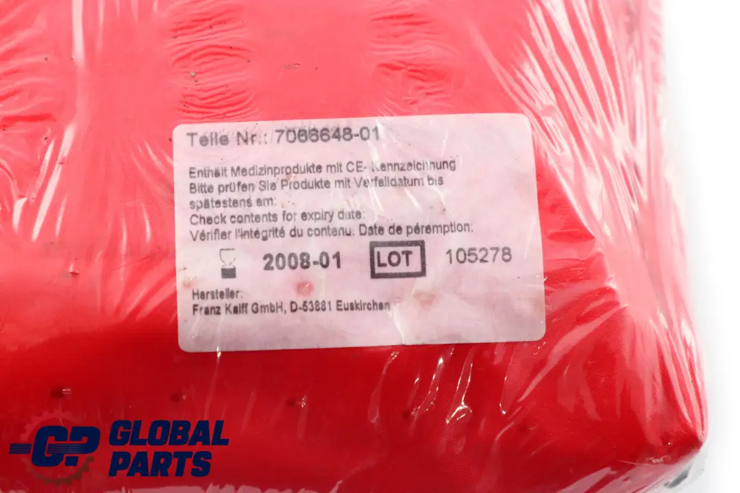 BMW Universal First Aid Emergency Medical Kit Pouch Rouge - SKU 7066648 - Numéro de pièce 7066648