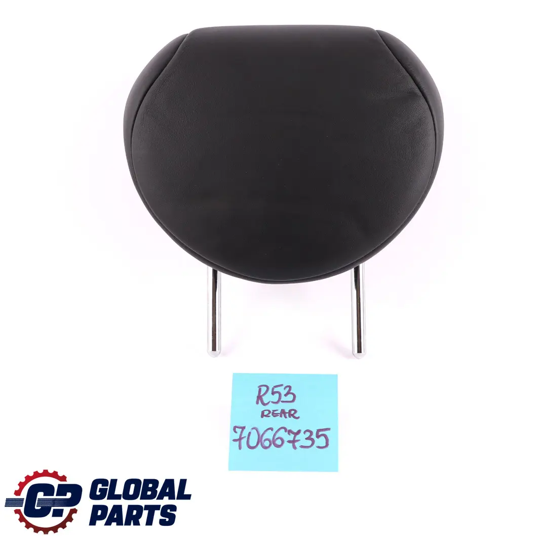  Asiento trasero Mini Cooper R50 R53 Reposacabezas De cuero Panther Negro - SKU 7066735 - Número de pieza 7136432