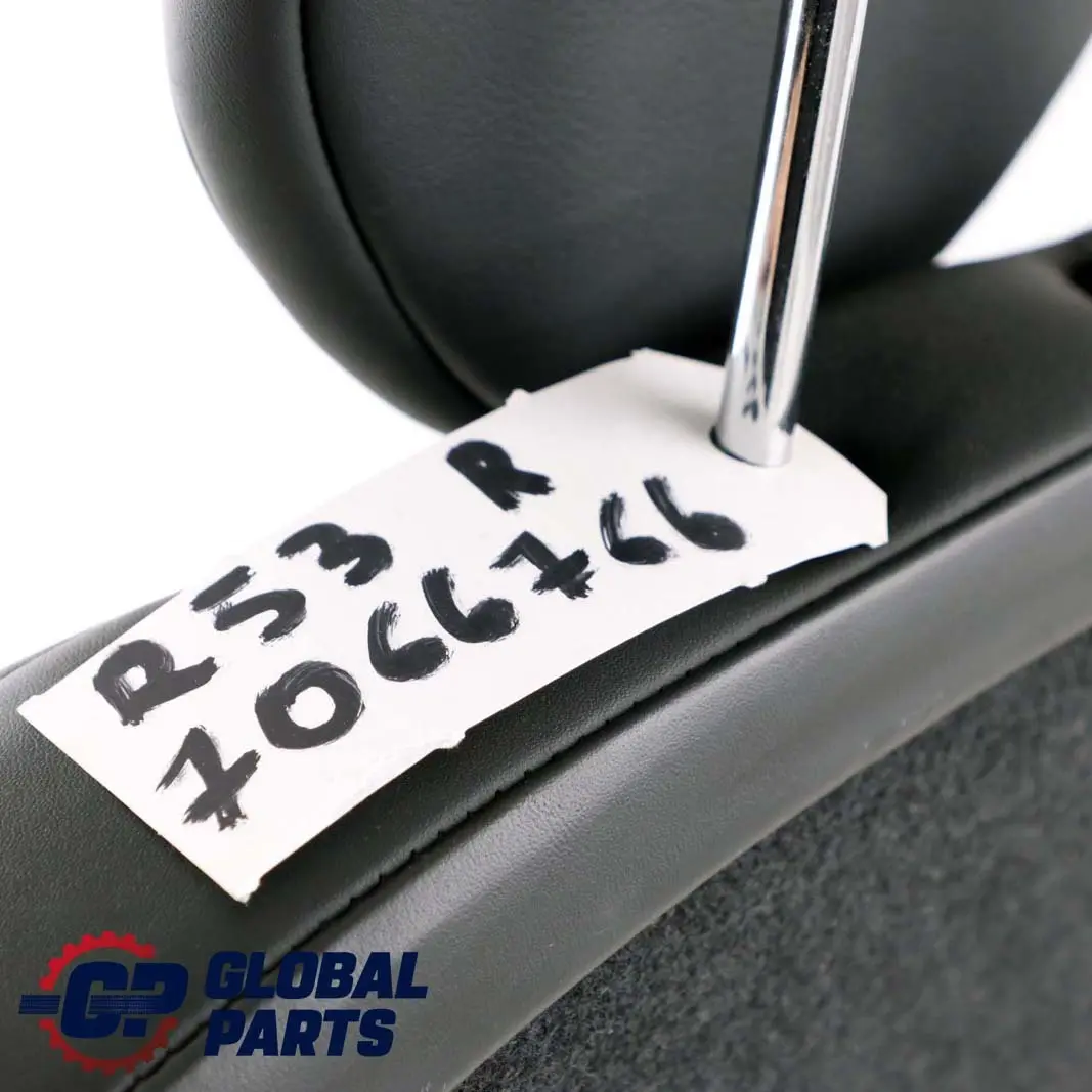 Sedile posteriore destro Schienale in pelle Gravity Nero per Mini R53 Cooper S con numero di parte 7066766 Mini R53 Cooper S Sedile posteriore destro Schienale in pelle Gravity Nero - SKU 7066766 - Numero di parte 7066766