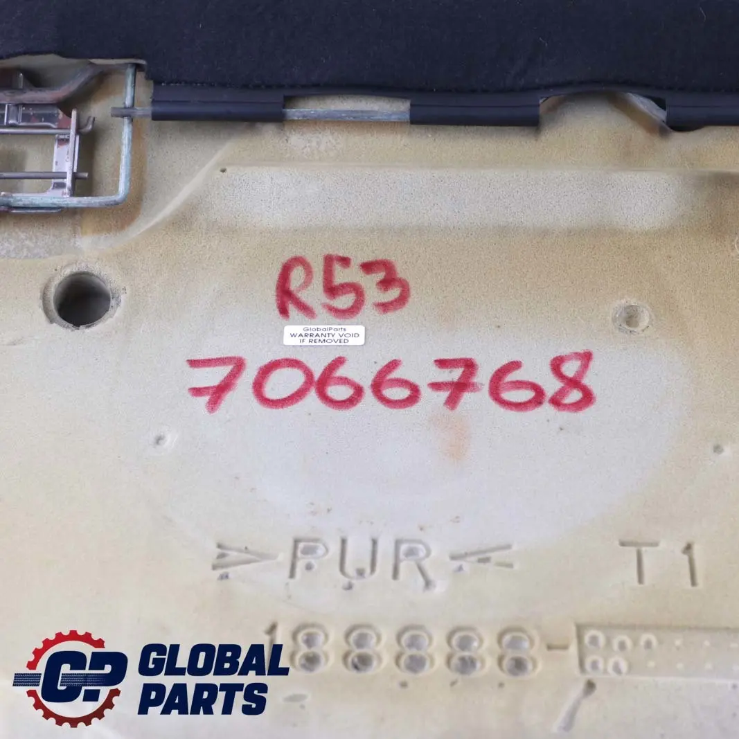 BMW Mini Cooper S R53 Rücksitzbank Sofa Bezug Sitz Leder Schwarz - SKU 7066768 - Teilenummer 7066768