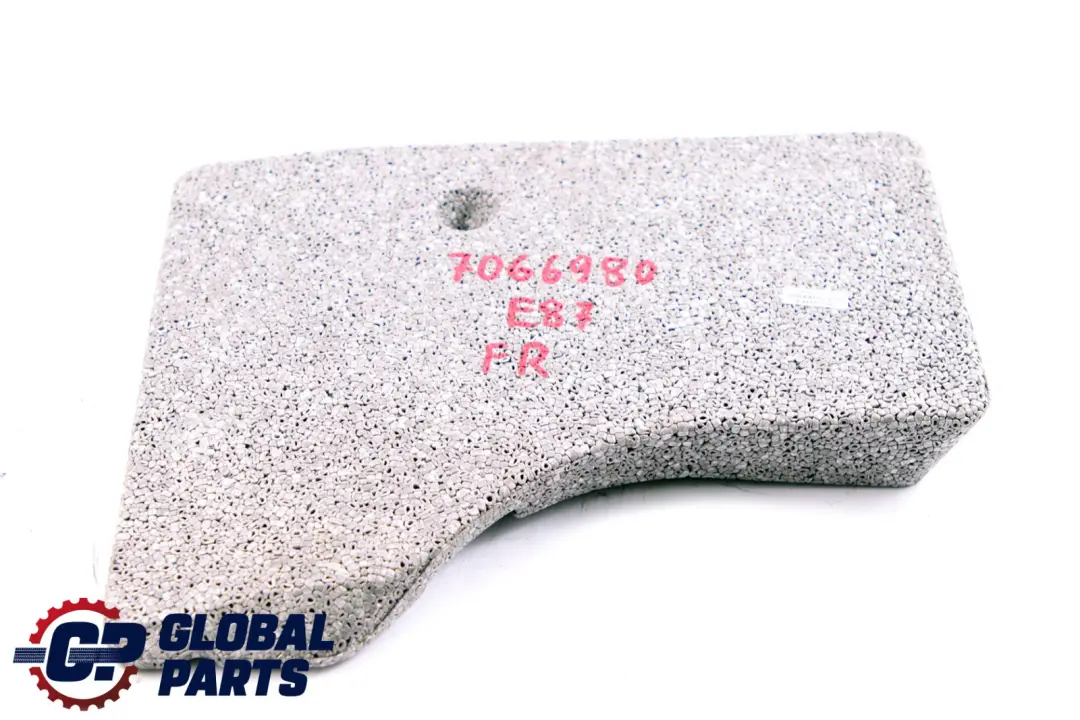 Footwell Front Right O/S Foam Inserts to BMW 1 3 Series E81 E87 E90 E91 with Part number 7066980 BMW 1 3 Series E81 E87 E90 E91 Footwell Front Right O/S Foam Inserts - SKU 7066980 - Part number 7066980