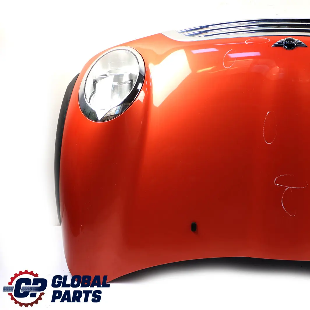 Complete Bonnet Front Hood Headlight Hot Orange to Mini Cooper One R50 R52 with Part number 7067753 Mini Cooper One R50 R52 Complete Bonnet Front Hood Headlight Hot Orange - SKU 7067753-HOT - Part number 7067753