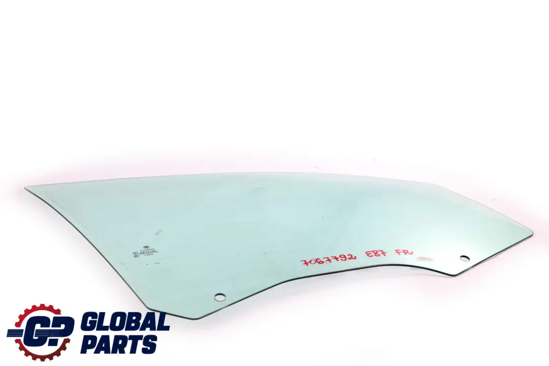 BMW E87 Front Right Driver's Side Door Window Glass O/S 5133 - SKU 7067792 - Part number 51337067792