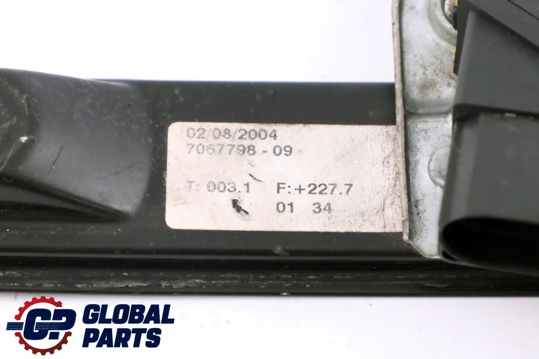 BMW E87 Sistema Alzacristallo Elettrico Posteriore Destro - SKU 7067798 - Numero di parte 7067798